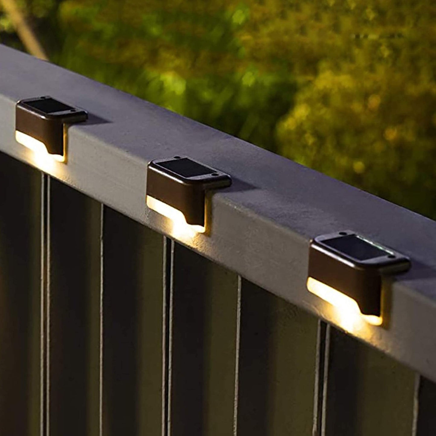 Solar Deck Lights Outdoor Solar Waterproof LED Solar Lights for Outdoor Stairs (pack of 4)